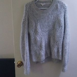 Grey fuzzy sweater